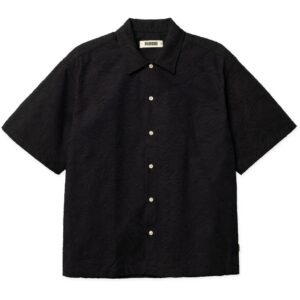 WANG BLACK EMBROIDERY SKJORTE S/S