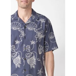 Alternative view of ANDY NAVY/WHITE KC3846 SKJORTE S/S