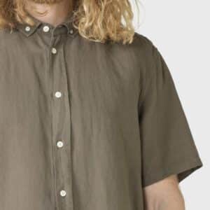 Alternative view of MIKKEL TAUPE LINEN SKJORTE S/S