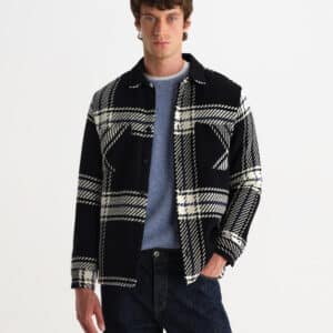WHITING CHECK BLACK OVERSHIRT