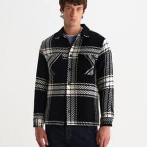 WHITING CHECK BLACK OVERSHIRT - Billede 2