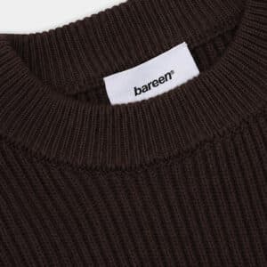 KNIT BLACK OVERSIZED STRIK - Billede 3