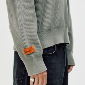 KNIT DARK SAGE OVERSIZED STRIK - Billede 4